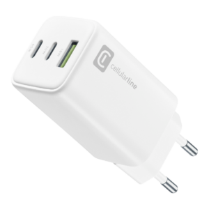 cellularline-multipower-65w-gan-3-portlu-sarj-adaptoru-1-1 Cellularline Multipower 65W GaN 3 Portlu Şarj Adaptörü